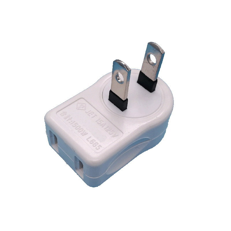 jet日本2脚转向插座反方方向迷你小电电源插头