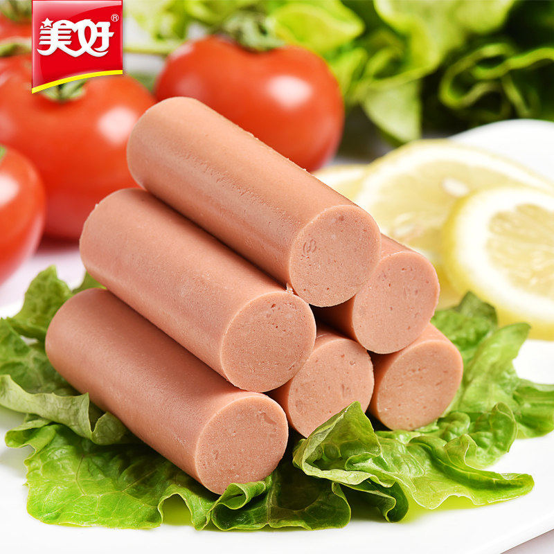 整箱美好火腿肠56g120g260g优级即食火锅汤锅肉制品