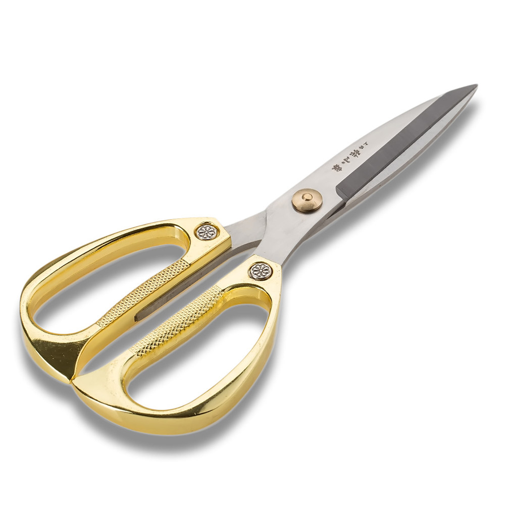 家用剪刀 泉字牌不锈钢合金剪强力剪结婚剪彩厨房家用剪刀