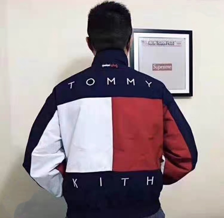 汤米外套两面穿冲锋衣男tommy  kith联名三合一双面复古夹克女