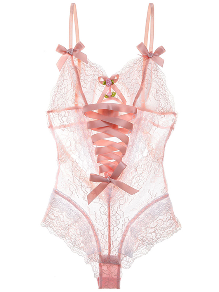 欧美复古宫廷蕾丝塑身衣紧身连体睡衣调情免脱性感内衣女火辣诱惑