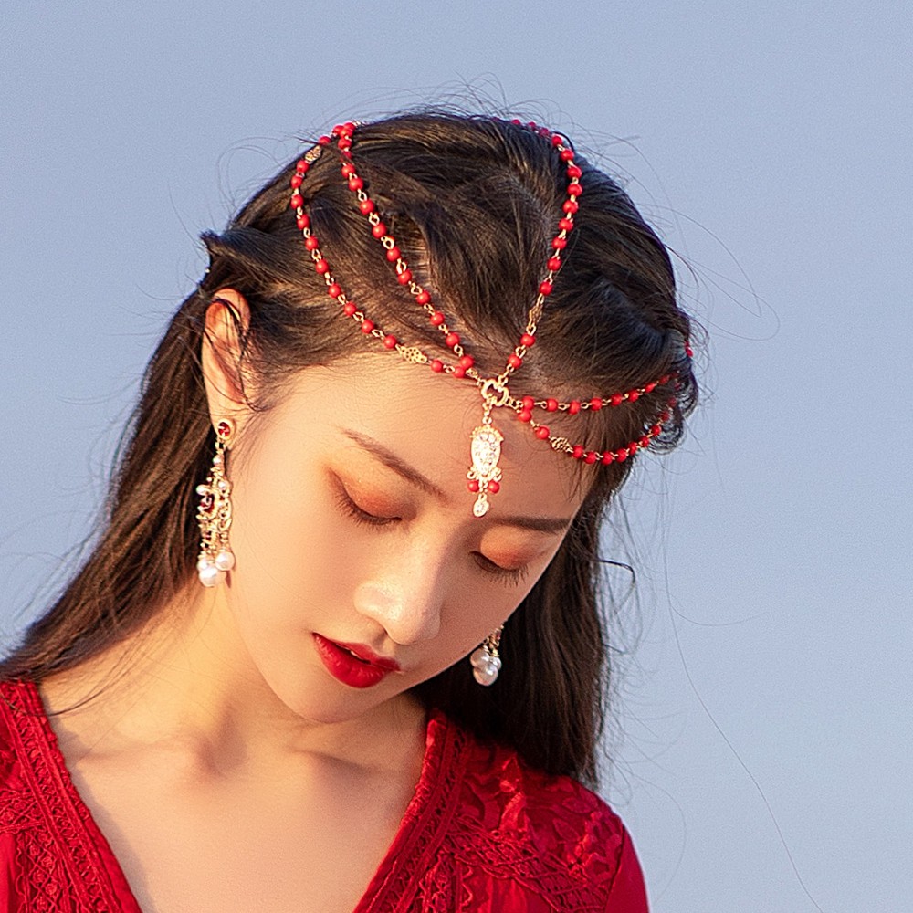 民族风沙漠异域风情头饰额头发饰古风前额丽江旅游拍照发饰