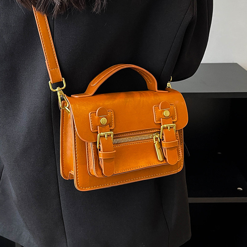 复古剑桥质感高级秋冬手提包秋冬邮差时尚新款通用款女包