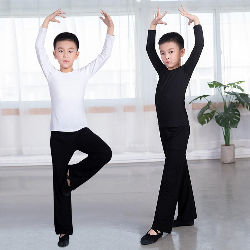 舞蹈服男儿童民族民间舞等级考试服装现代练功拉丁舞拉丁舞练习套装