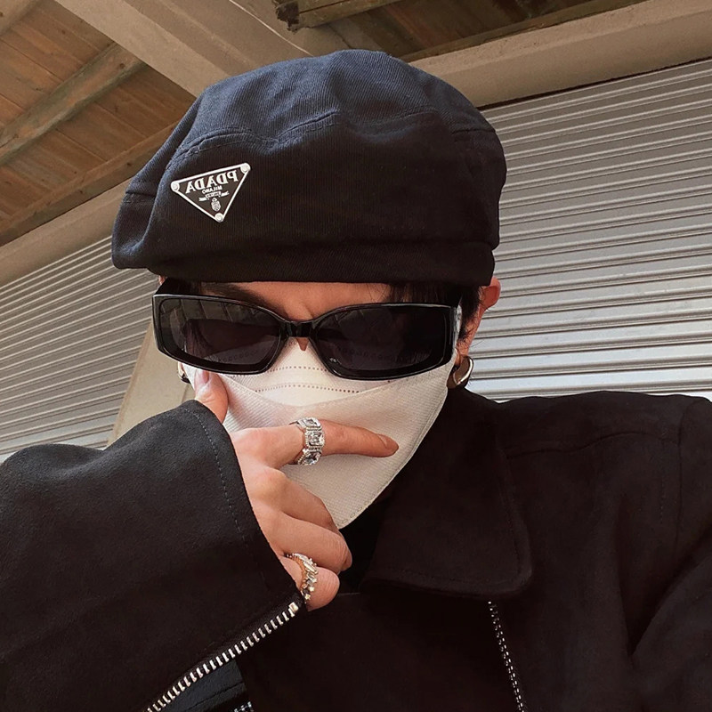 欧美复古黑色墨镜ins网红搞怪拍照眼镜大脸太阳眼镜