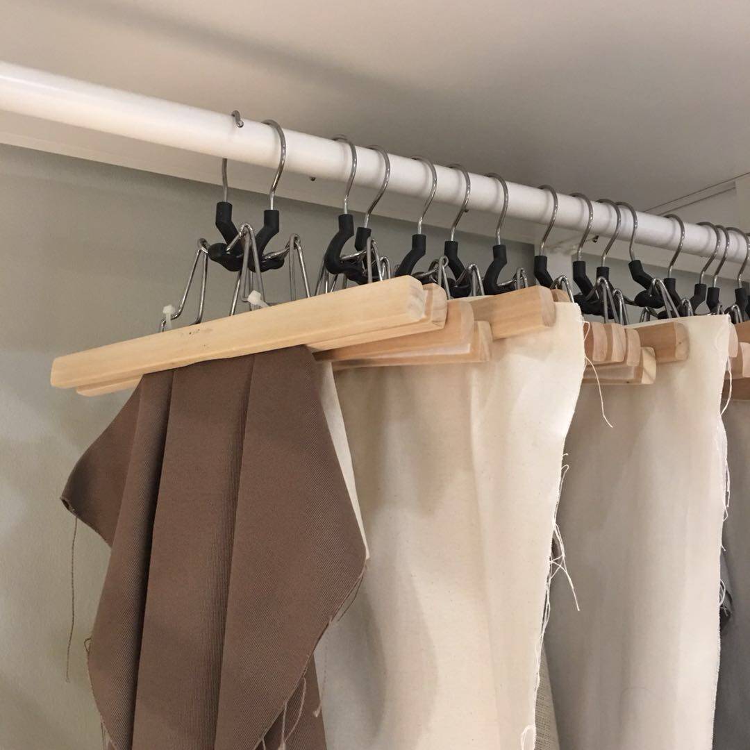 宜家国内代购布梅朗实木裤架裤夹裤架
