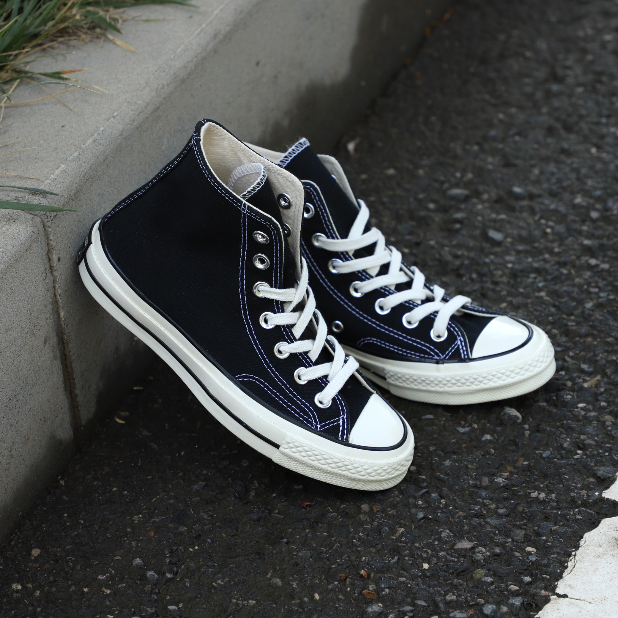 黑色converse匡威1970s老款三星星标高帮帆布鞋板鞋帆布鞋