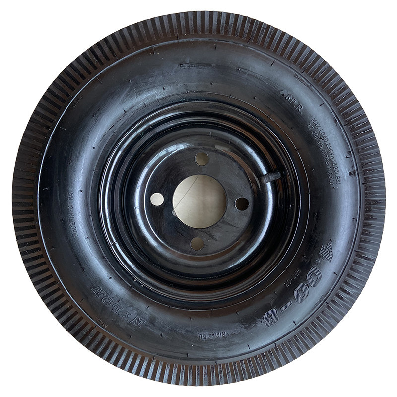 4008四孔平纹充气轮胎总成一体钢圈工程耐磨更多电动车零