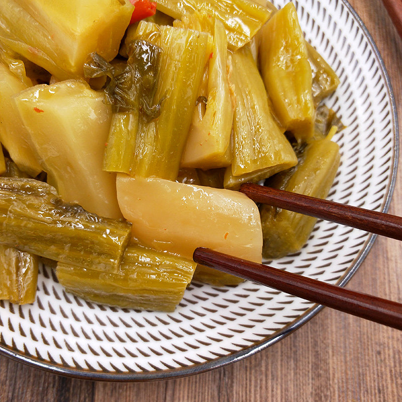 台州特产菜梗农家新鲜腌制温岭菜蒂头泡菜下饭腌制