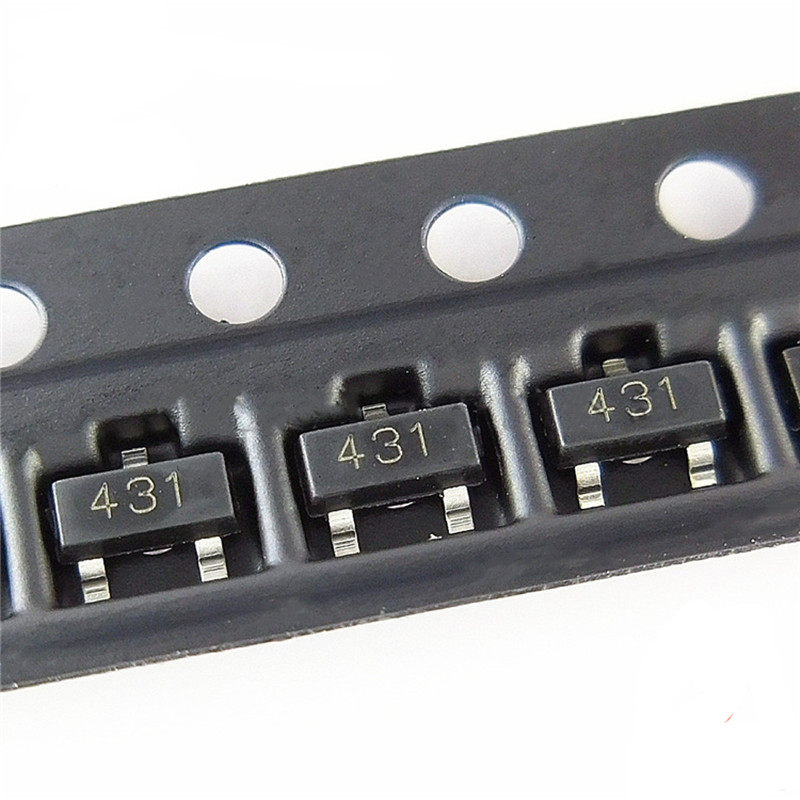 原装贴片tl431cj4310.5%精度sot-23可调稳压基准三极管