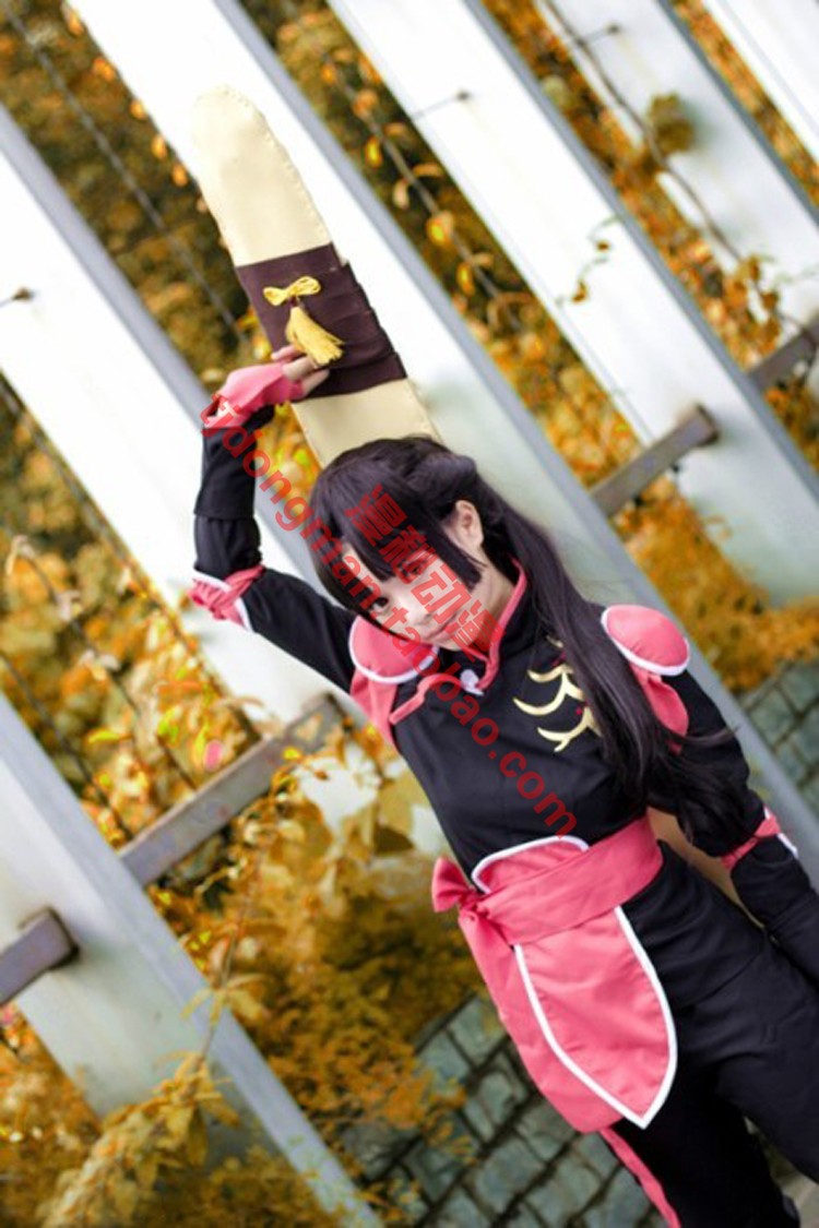 犬夜叉珊瑚战斗cosplay定做承接各种动漫服装假发cosplay女装