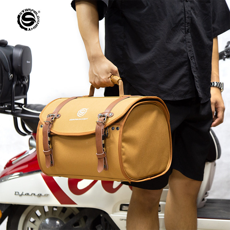 星空骑士旅行可放防水包防水行尾摩托姜戈标志vesper骑士包