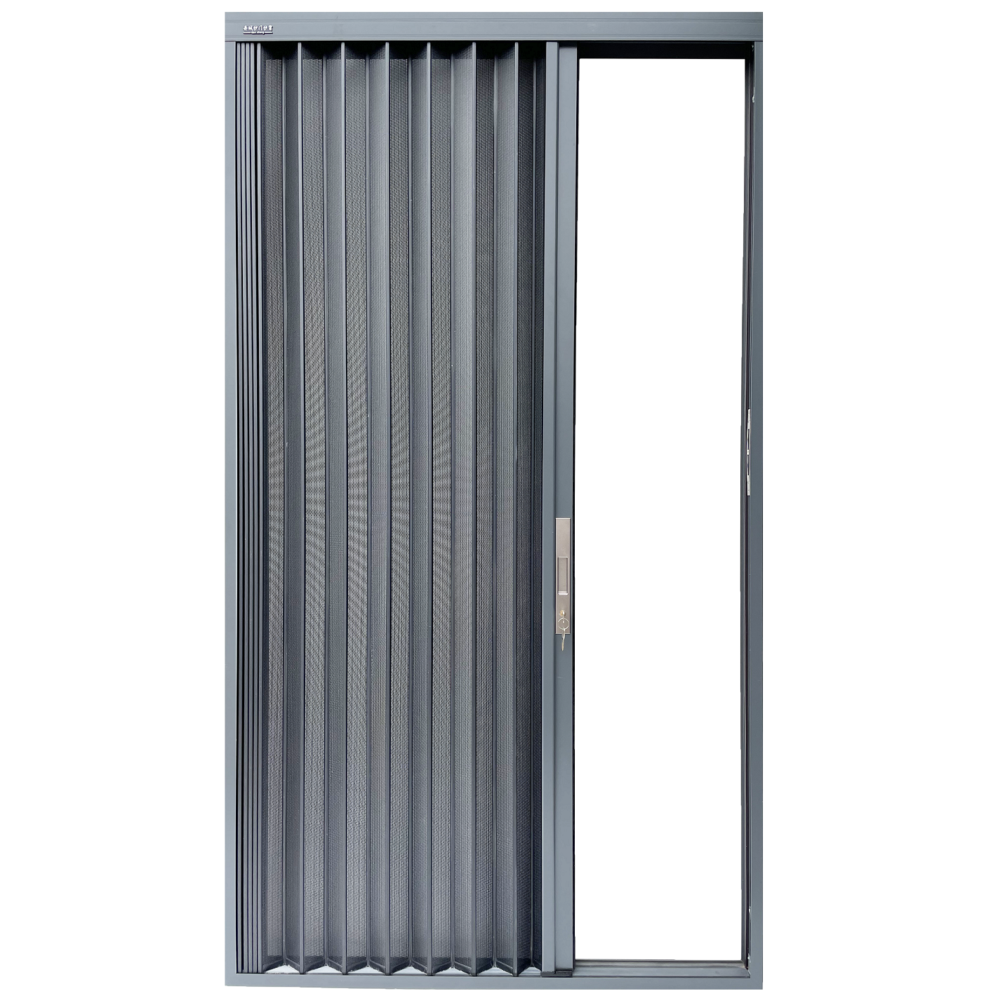 金刚隐形折叠纱门风琴伸缩防盗防蚊防鼠铝合金纱窗