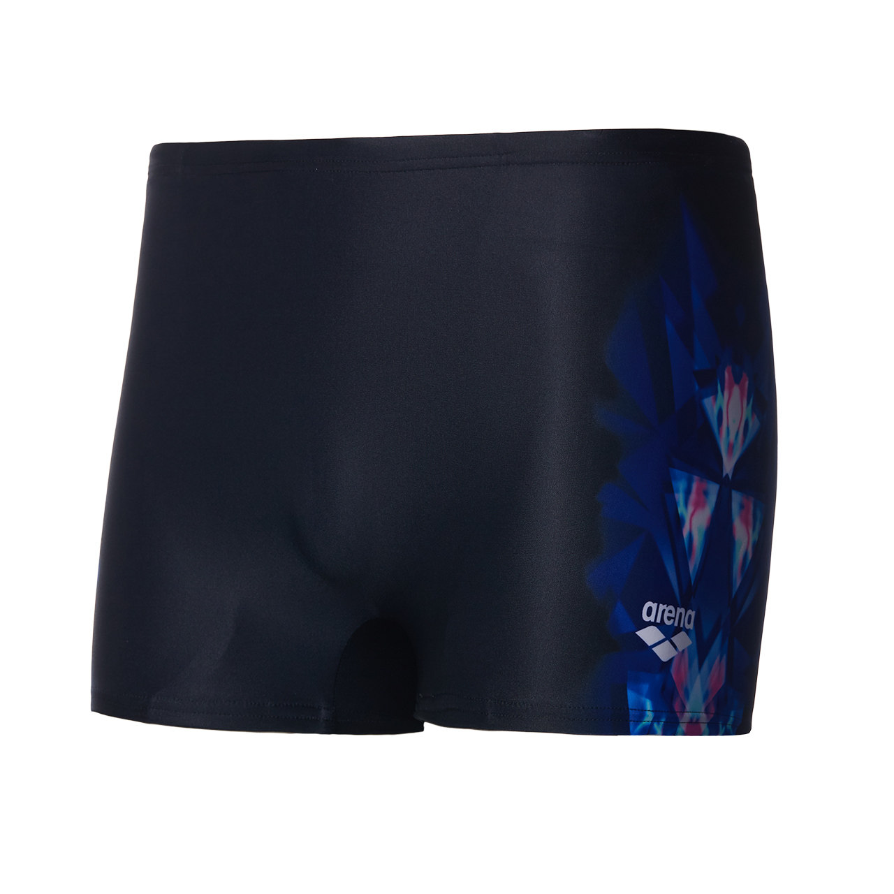 arena阿瑞娜泳裤男防尴尬平角专业运动利水速干一片式剪裁游泳裤