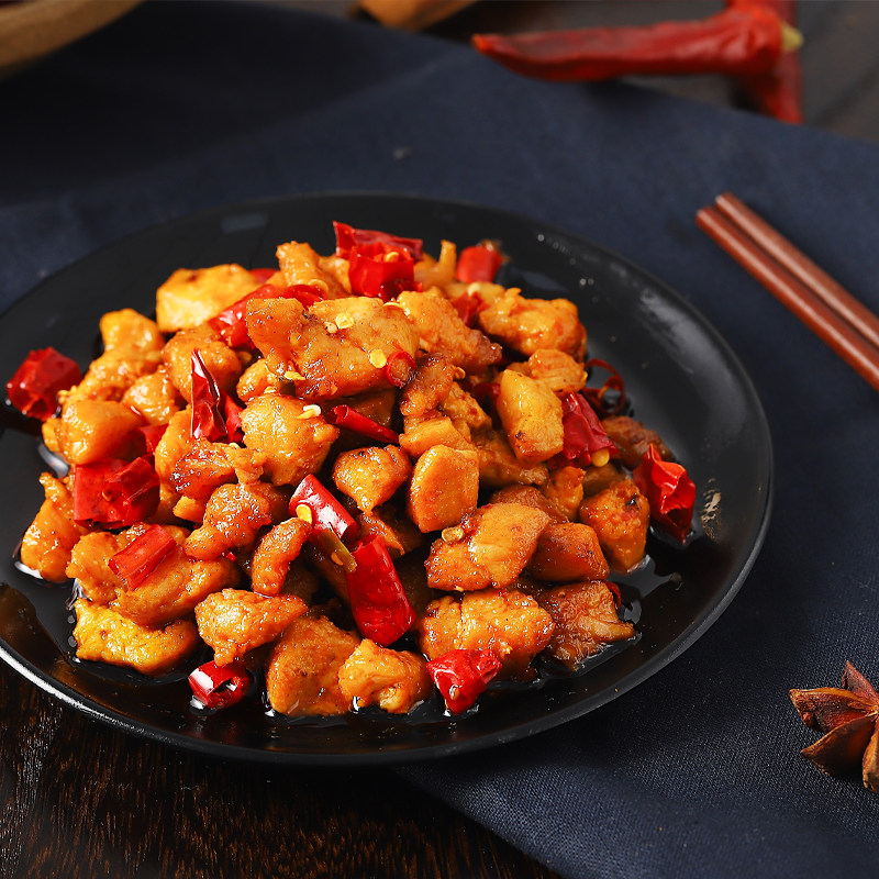 满减【三只松鼠_辣子鸡丁98g】川香麻辣鸡肉休闲零食小吃特产熟食