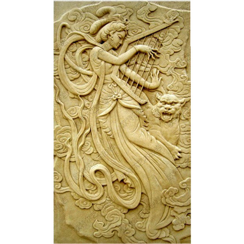 雕刻砂岩浮雕壁画装饰材料客厅沙发背景墙砂岩背景墙