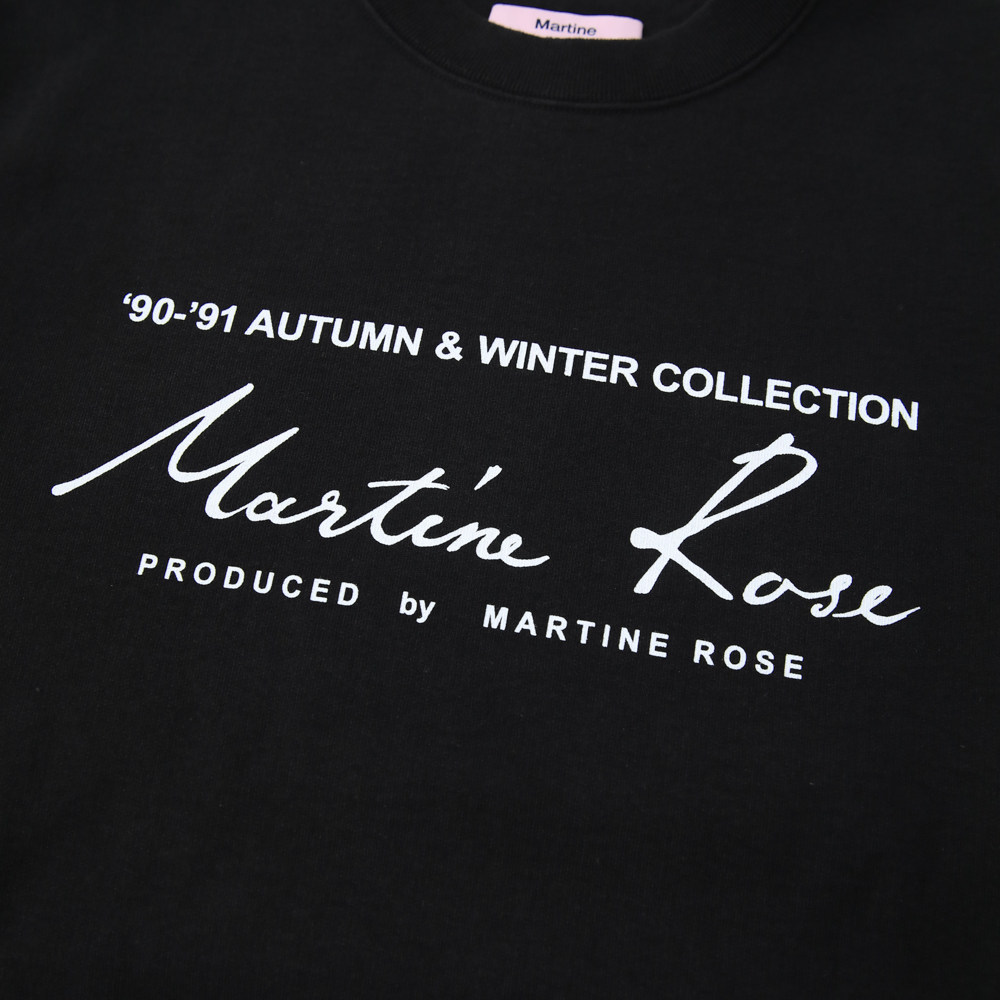 martinerose21秋冬纯棉内抓绒标语logo涂鸦印花套头卫衣