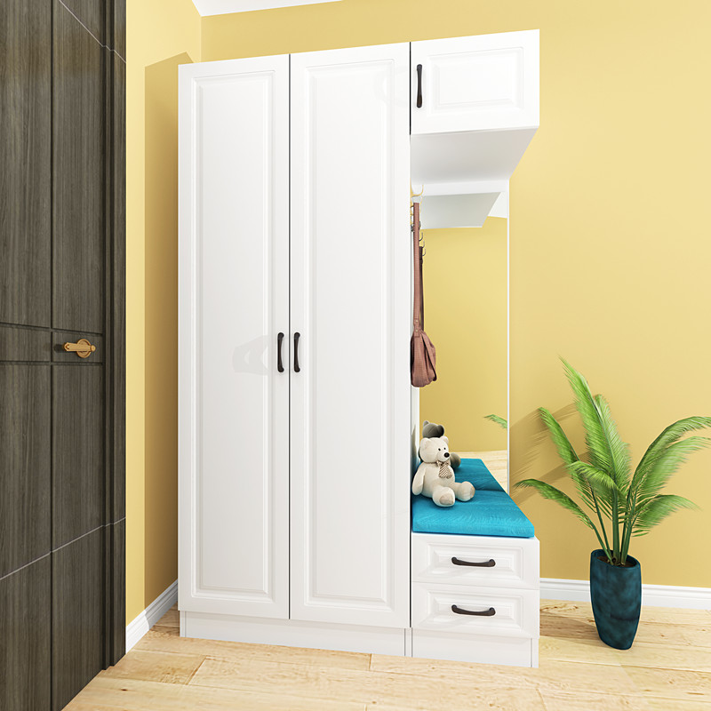 入户鞋柜家用门口入门可坐衣柜坐凳一体玄关鞋柜