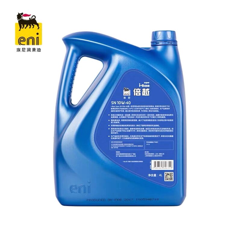 埃尼eni 矿物质发动机润滑油 倍越i-base super sn 10w-40 4l全新