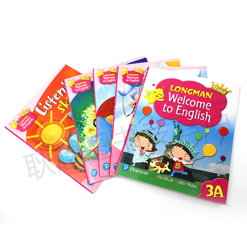 现货新版香港朗文小学英语教材longmanwelcometoenglish3agold新版