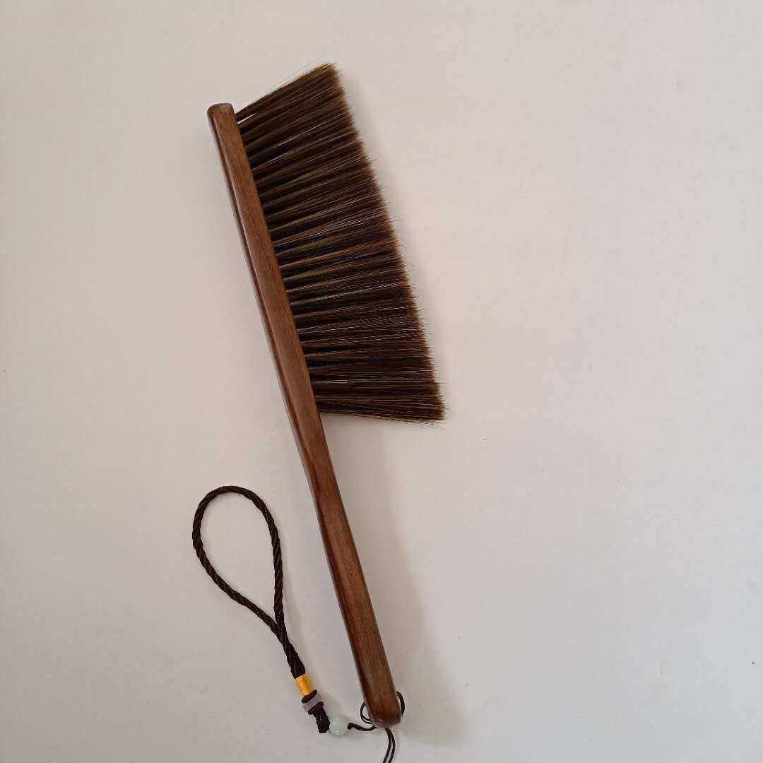 鸡翅木长柄扫床防静电扫把笤帚卧室软毛扫炕除尘床刷