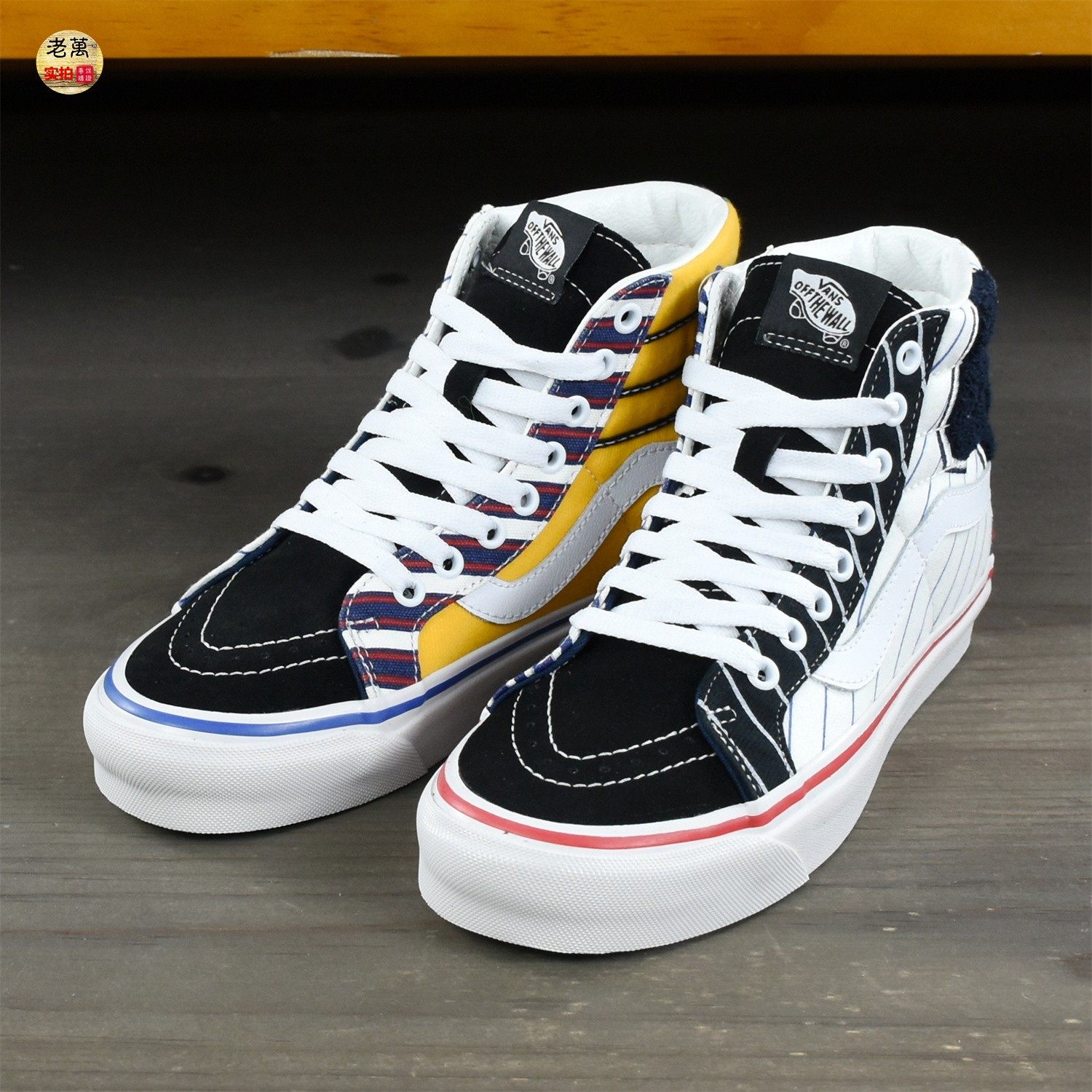 vans范斯sk8hidx安纳海姆鸳鸯印花高帮帆布鞋板鞋