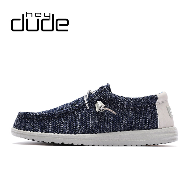 heydude21春夏新款都德男鞋一脚脚蹬休闲鞋帆布帆布鞋