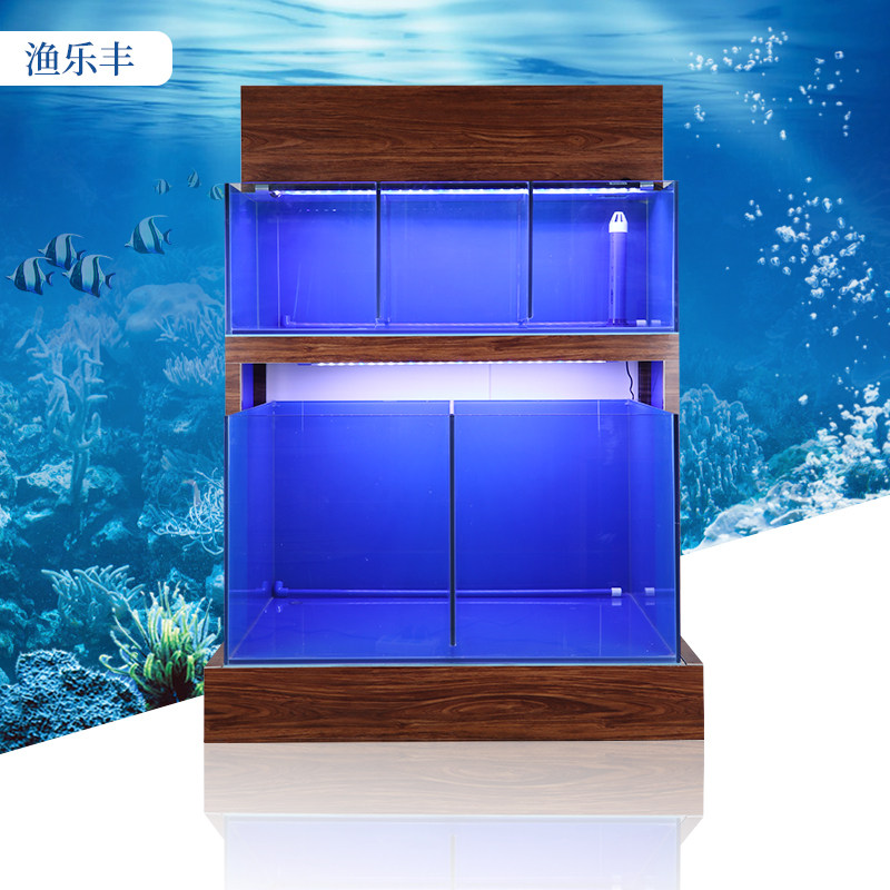 渔池海鲜酒楼大排档玻璃缸定制多层鱼缸超市缸虾桌面缸