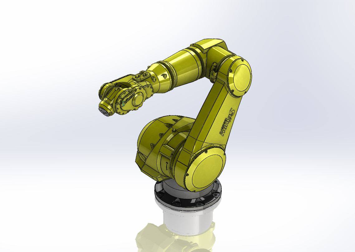 机器人工业智能智能机机械关节3d模型2d