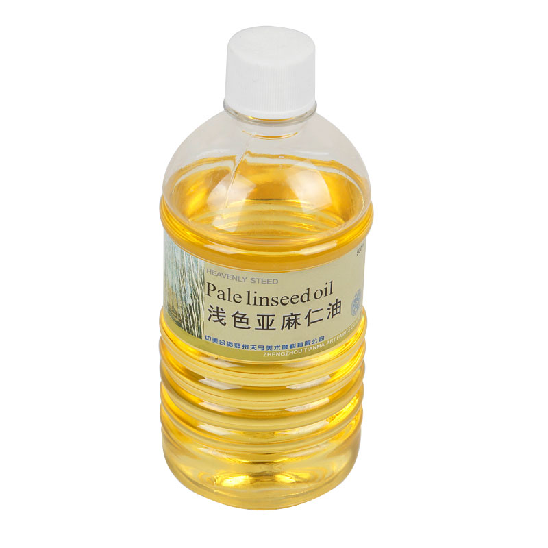海特牌熟化亚麻仁油精制纯亚麻仁瓶装油画媒介剂绘画美术画具画材