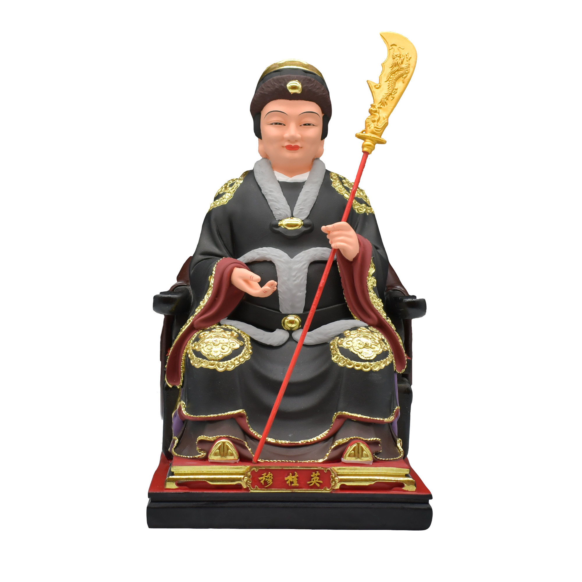 女将包邮穆桂英神像杨门将军树脂花木兰梨花摆件摆件