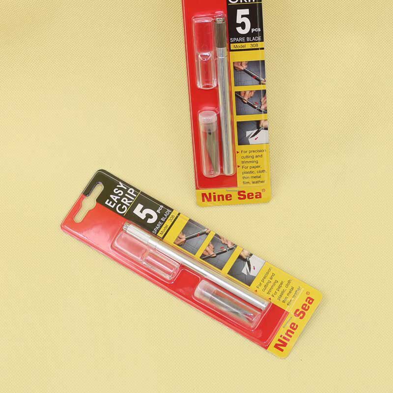 台湾九洋ninesea金属铝杆雕刻笔刀叶式切割雕刻刀