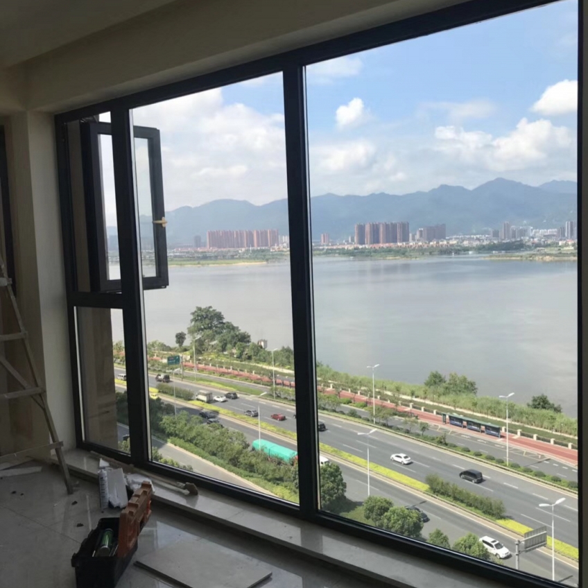 杭州断桥铝门窗封包阳台落地窗双层玻璃隔音平开窗铝合金窗户定做