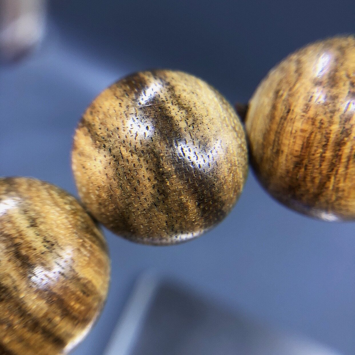 达拉干虎斑纹8分沉20mm12男士沉香手串霸气十足菩提