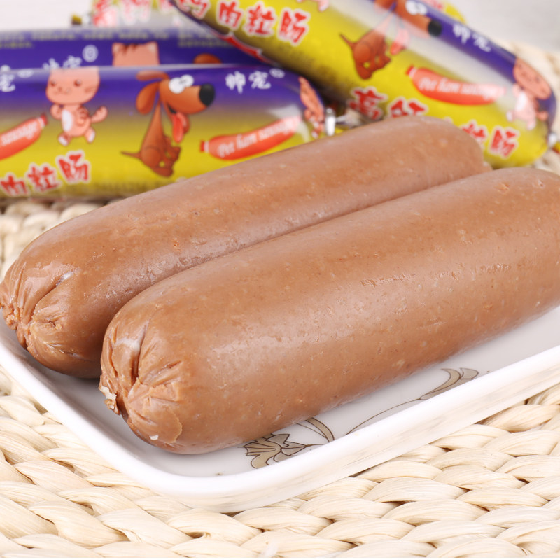 帅宠新品80克x10大号肠肉粒泰迪泰迪狗狗狗金毛狗零食