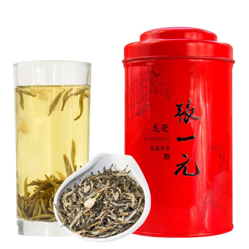 张一元茶叶特种茉莉花茶茉莉龙毫100g中华老字号茗茶配礼袋