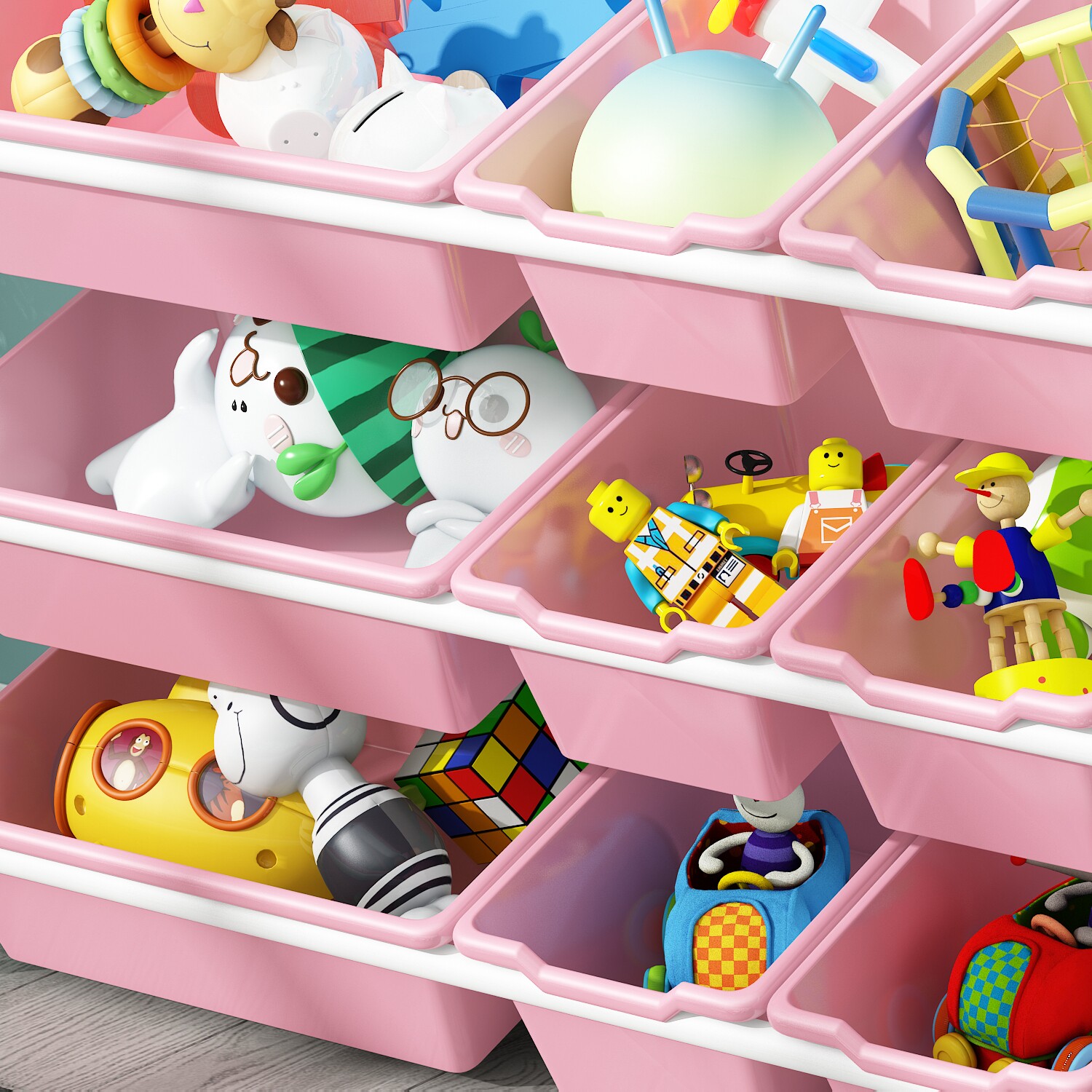 收纳玩具儿童玩具幼儿园宝宝柜置整理简易儿童储物架