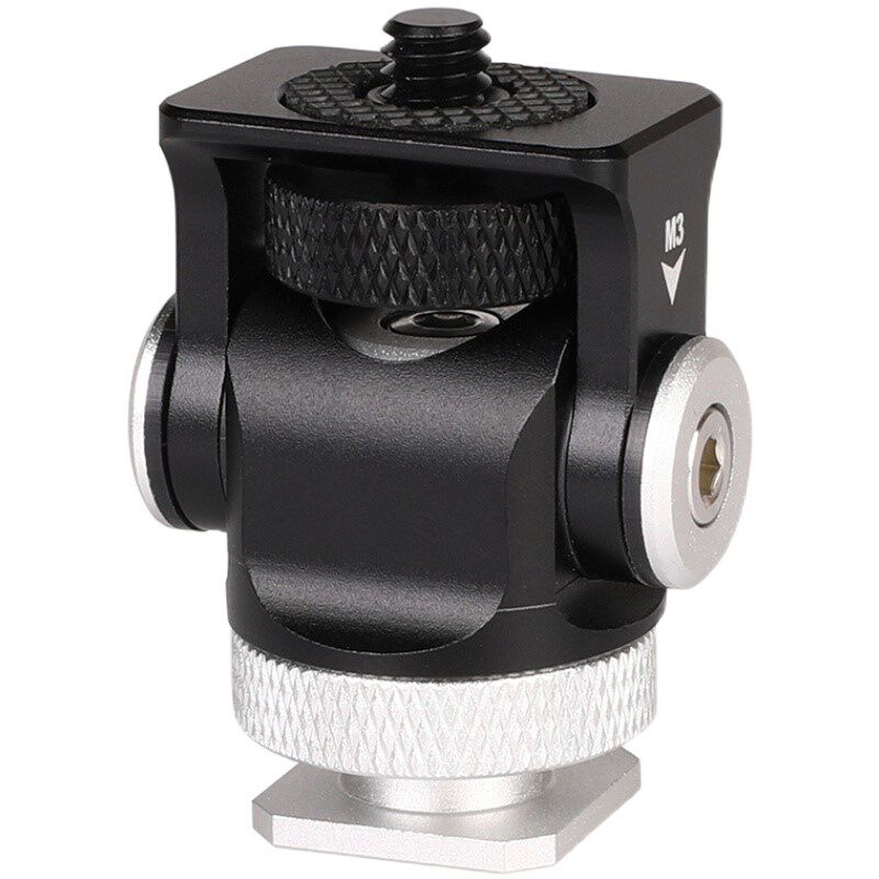 云台单反专业相机铝合金万向固定支架蜗牛监视云台