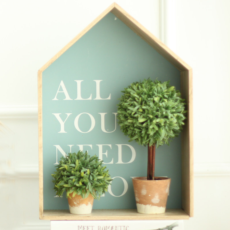 绿色兔子家里装饰品田园客厅酒柜摆件 室内创意家居饰品树脂摆设