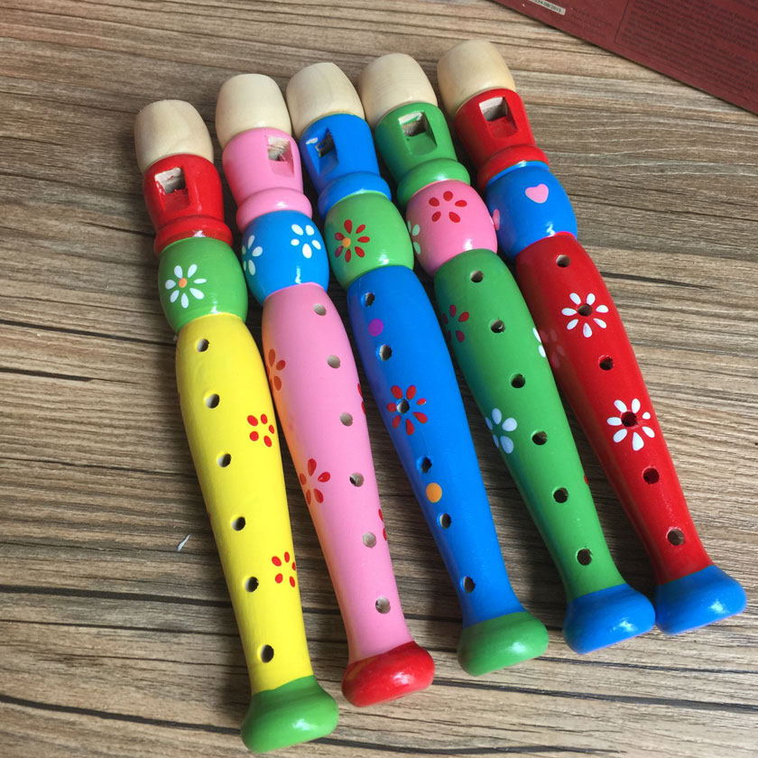 儿童早教六孔玩具音乐短笛吹奏幼儿园女孩初学吹奏玩具