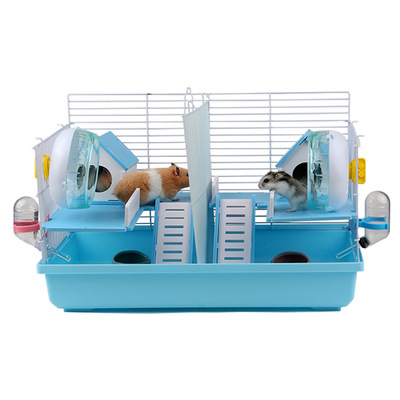 仓鼠笼子相亲笼金丝熊47基础笼大号隔离两只隔板空裸裸笼二层别墅