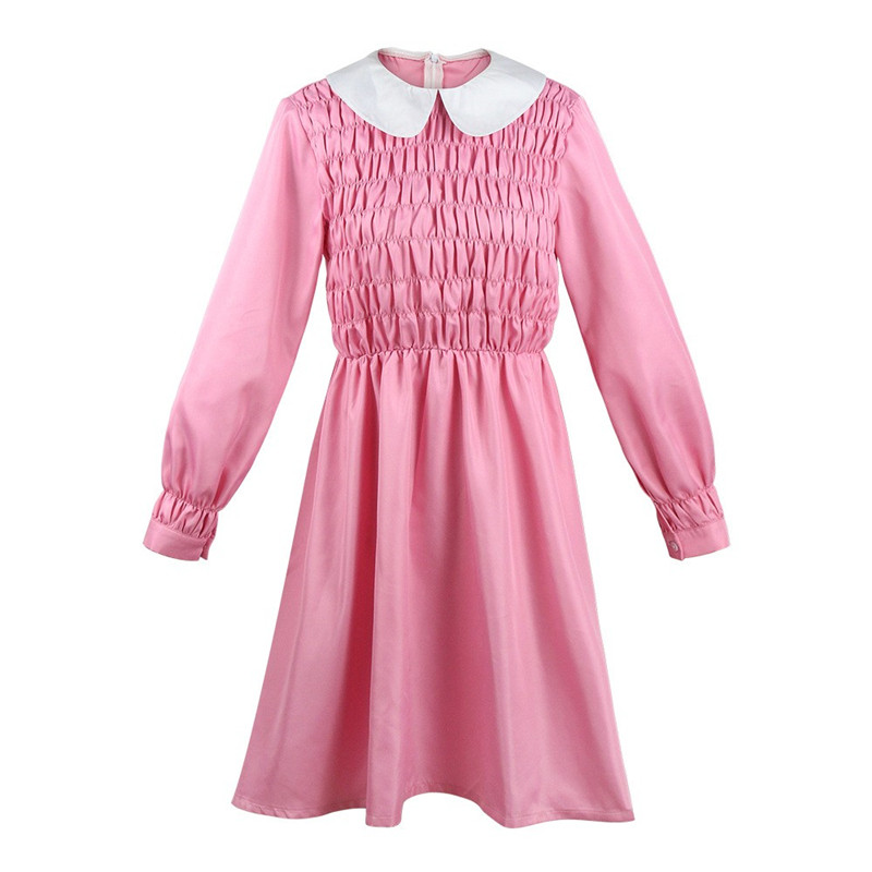 怪奇cos物语衣服粉色连衣裙第三季能力女孩elevencosplay女装