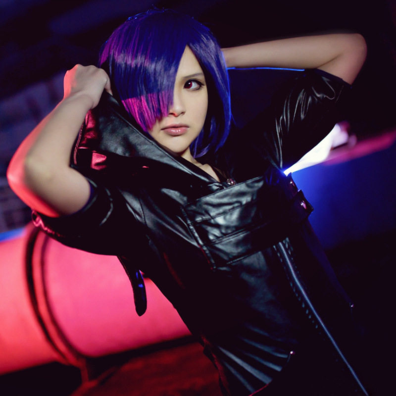 东京cos喰种食尸鬼雾岛董香同人战斗校服皮衣cosplay女装