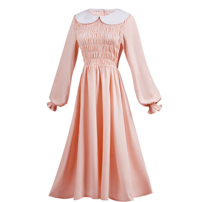 怪奇cos物语服浅粉色连衣裙第三季怪力女孩elevencosplay女装