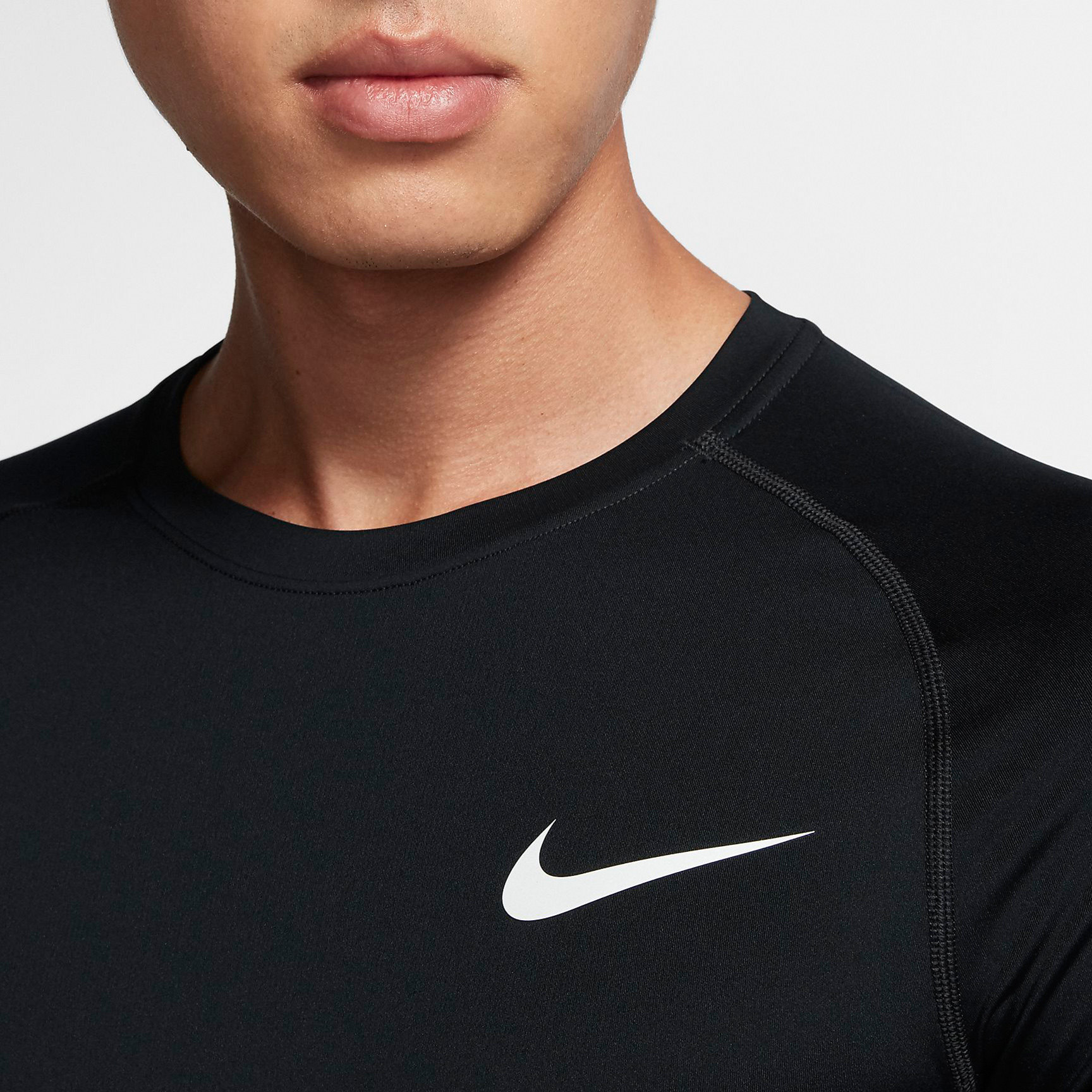 nikepro男子篮球跑步健身运动紧身衣短袖bv5632-010运动t恤