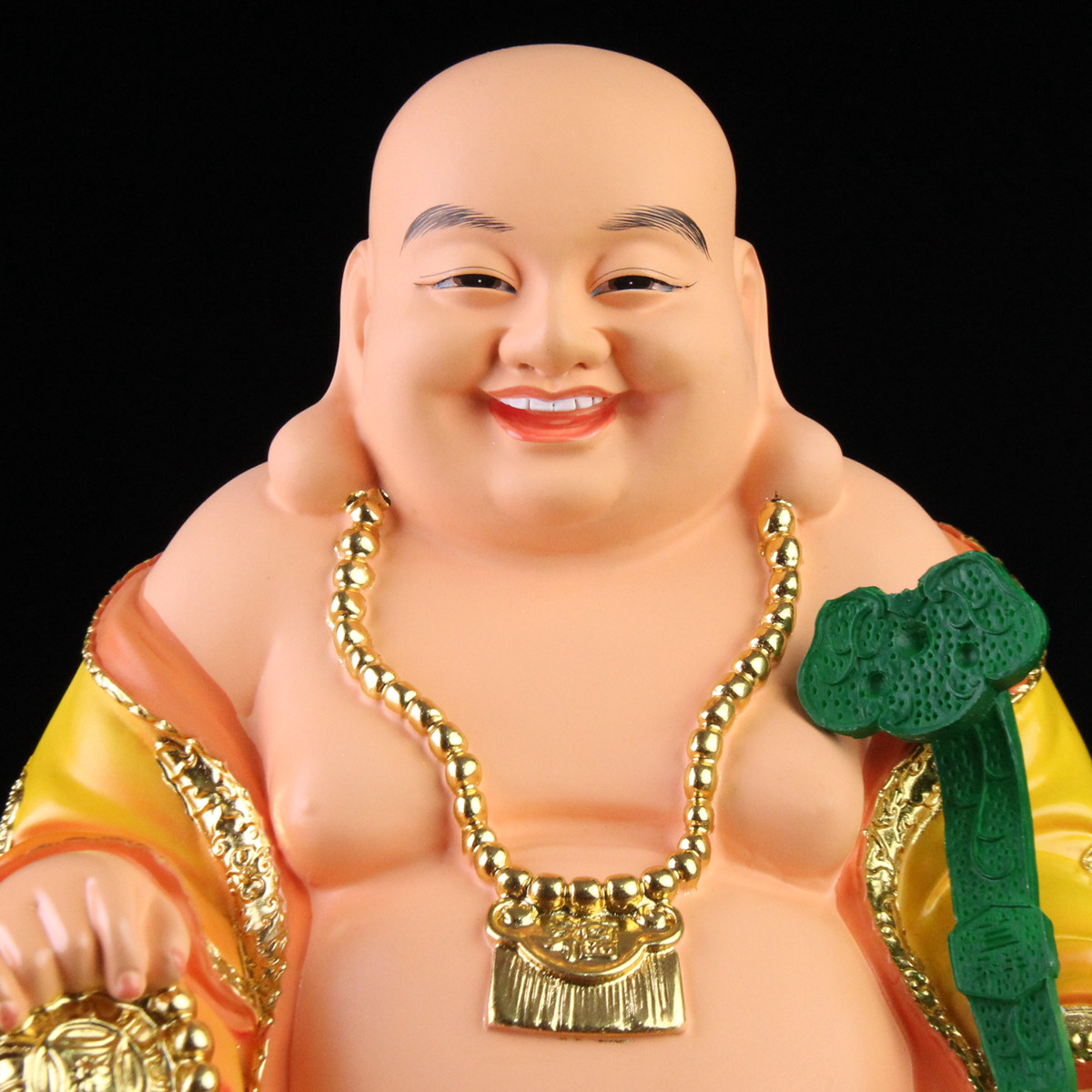 大肚弥勒佛笑佛像树脂招财居家供奉家用客厅开业风水招财客厅摆件