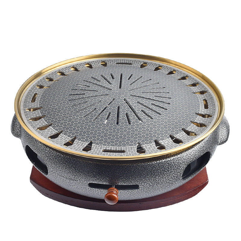 烤炉烤肉韩式商用铸铁铁炭自助炉烧肉店碳烤锅烧烤炉