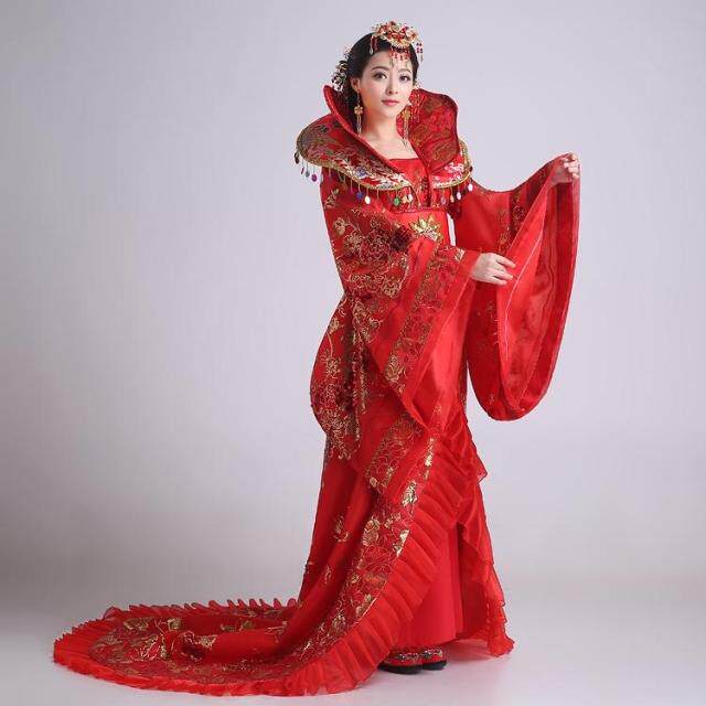 唐古装结婚礼中式演出服皇后唐装仙女贵妃武则天古装民族服装
