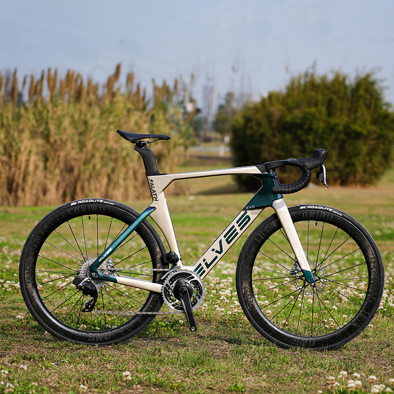 精灵2023新款法拉斯破风公路碳纤维碟刹车架男女自行车车架