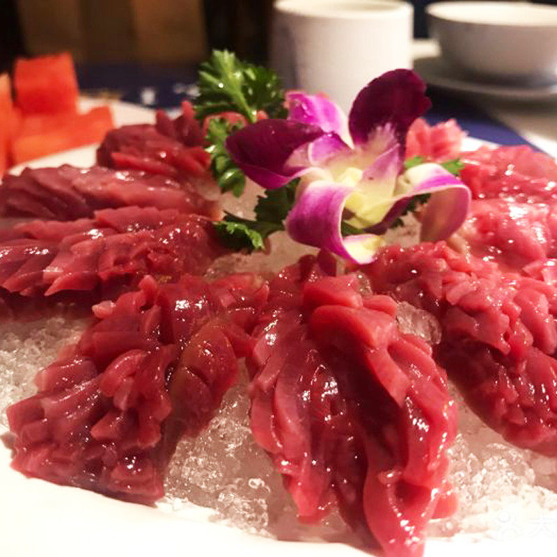 重庆火锅食材新鲜配菜火锅店配菜品鸭盹郡花郡肝散装鸭胗花150g